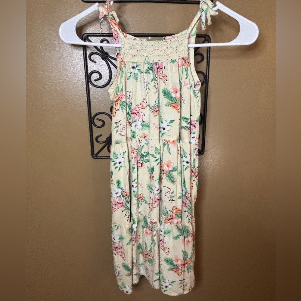 Floral Island Boho Girls Dress Size 3T Preloved